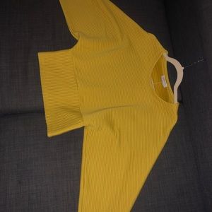 Babaton Mustard Batwing Sweater (white available)